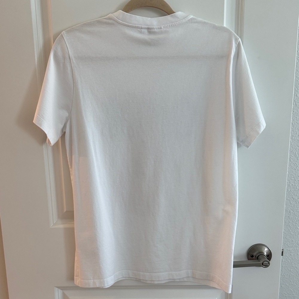 Ganni White Tee with Green Logo and Bunny Graphic - Picture 5 of 6